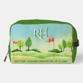 花婿介添人ゴルフテーマコースグリーンズモノグラム名 ドップキット (裏面)