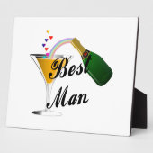 花婿介添人シャンパントースト フォトプラーク (側面)