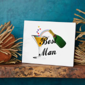 花婿介添人シャンパントースト フォトプラーク (側面)