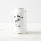 花婿介添人スタインヴィンテージムース ビールジョッキ (正面左)