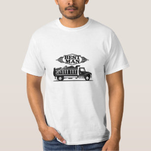 花婿介添人トラックドライバー Tシャツ