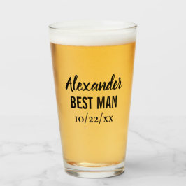 花婿介添人バチュラーパーティ結婚式の引き出物ビアピント タンブラーグラス