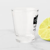 花婿介添人パーソナライズされたショットガラス ショットグラス (左)