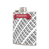 花婿介添人パーソナライズされたフラスコ フラスク (左)