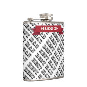 花婿介添人パーソナライズされたフラスコ フラスク (右)