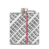 花婿介添人パーソナライズされたフラスコ フラスク (裏面)