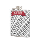 花婿介添人パーソナライズされたフラスコ フラスク (左)