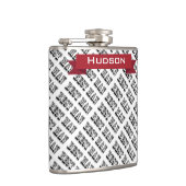 花婿介添人パーソナライズされたフラスコ フラスク (右)