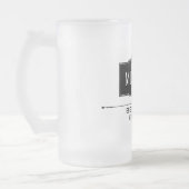 花婿介添人パーソナライズされた フロストグラスビールジョッキ (左)