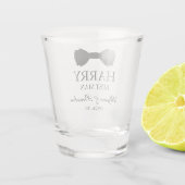 花婿介添人ブラックボウタイ ショットグラス (裏面)