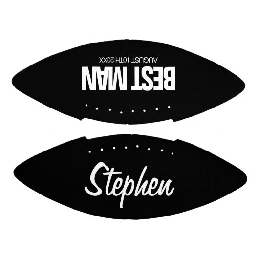 花婿介添人ミニサッカー結婚のgroomsmenへの贈り物 アメリカンフットボール (パネル)