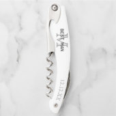 花婿介添人モノグラムグロモンズ結婚式の引き出物 ソムリエナイフ (正面)