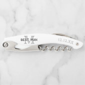 花婿介添人モノグラムグロモンズ結婚式の引き出物 ソムリエナイフ (正面)