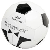 花婿介添人又は猟師サッカーボール招待状 サッカーボール (3/4)