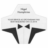 花婿介添人又は猟師サッカーボール招待状 サッカーボール (フラット)