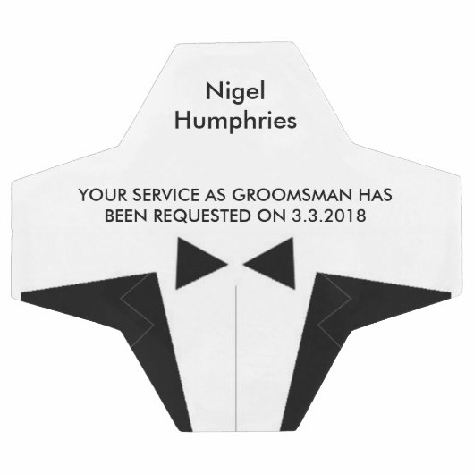 花婿介添人又は猟師サッカーボール招待状 サッカーボール (フラット)