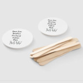 花婿介添人息子の夫パパ引用文追加の名前文字 ハンドファン (組立なし)