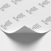 花婿介添人息子の夫パパ引用文追加の名前文字 ラッピングペーパー (角)