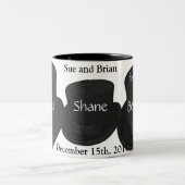 花婿介添人感謝の贈り物 – 2トーンMUGテンプレート ツートーンマグカップ (中央)