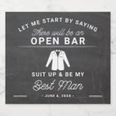 花婿介添人提案ビールラベルセット ビールラベル (シングルラベル)