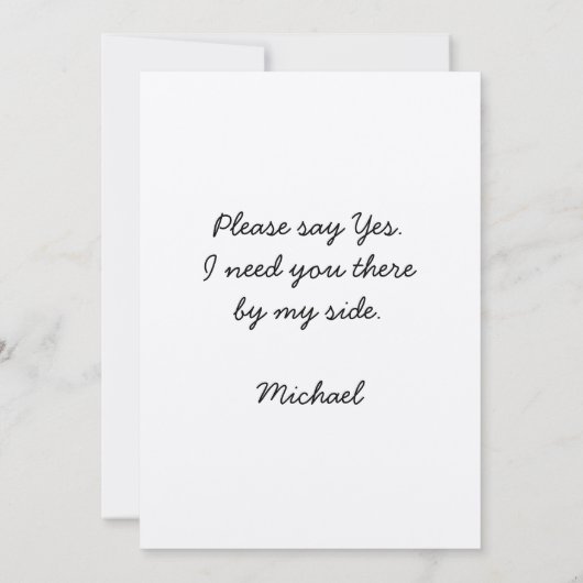 花婿介添人提案時間アップヴィンテージTuxedo 招待状 (裏面)