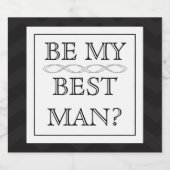 花婿介添人提案書ギフト – カスタムビールラベル ビールラベル (シングルラベル)