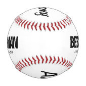 花婿介添人結婚のリクエストカスタム野球ギフト  野球ボール (裏面)