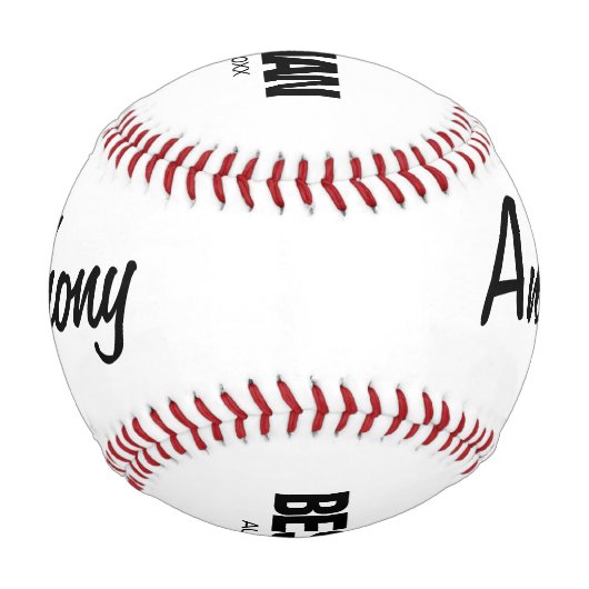 花婿介添人結婚のリクエストカスタム野球ギフト  野球ボール (正面)