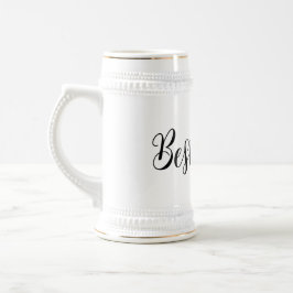 花婿介添人結婚の独身パーティーブラック・タイ ビールジョッキ