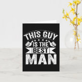 花婿介添人結婚ズGroomsmenおもしろいブライダル学士号 カード (黄色い花)