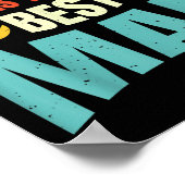 花婿介添人結婚ズGroomsmenおもしろいブライダル学士号 ポスター (角)