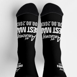 花婿介添人結婚式の引き出物用靴下ギフト ソックス