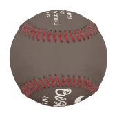 花婿介添人結婚提案書の日付 野球ボール (裏面)