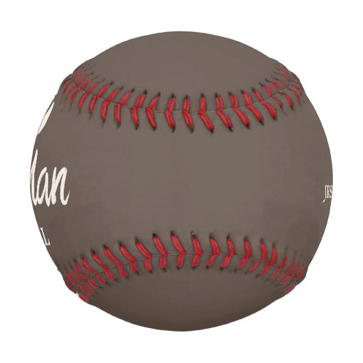 花婿介添人結婚提案書の日付 野球ボール (正面)