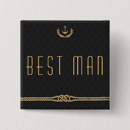 花婿介添人航海のウエディングボタン 缶バッジ