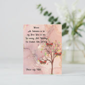 花婿介添人要求秋の結婚式カード 招待状 (スタンド正面)