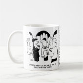 花婿介添人警告の花婿へ コーヒーマグカップ (左)