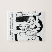 花婿介添人警告の花婿へ ジグソーパズル (横)