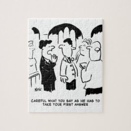 花婿介添人警告の花婿へ ジグソーパズル