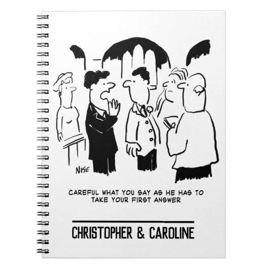 花婿介添人警告の花婿へ ノートブック (正面)