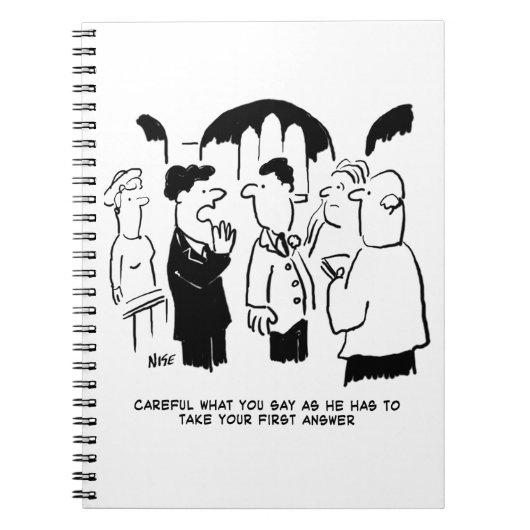 花婿介添人警告の花婿へ ノートブック (正面)