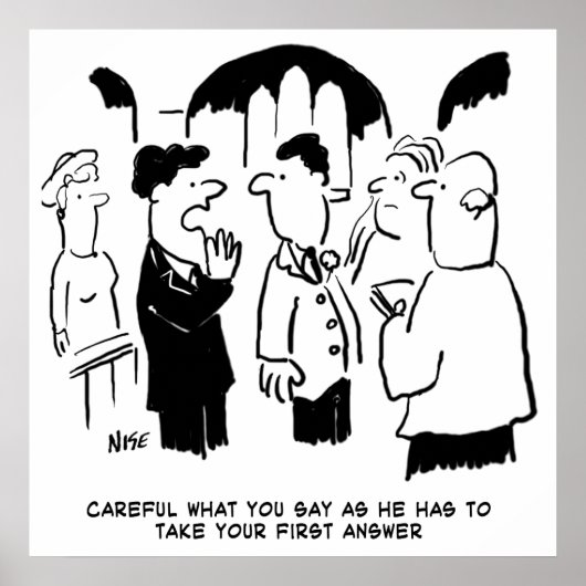 花婿介添人警告の花婿へ ポスター (正面)