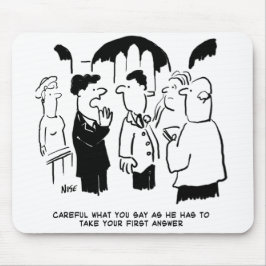 花婿介添人警告の花婿へ マウスパッド