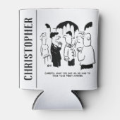 花婿介添人警告の花婿へ 缶クーラー (正面)