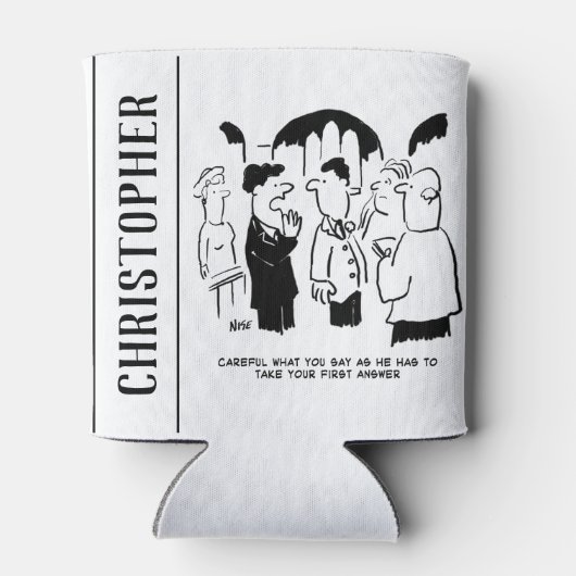 花婿介添人警告の花婿へ 缶クーラー (裏面)