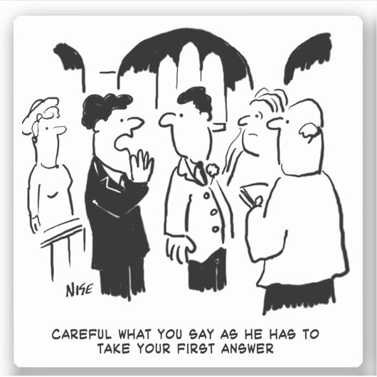 花婿介添人警告ザBridegroom結婚の漫画。 シール (正面)