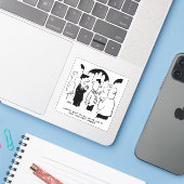 花婿介添人警告ザBridegroom結婚の漫画。 シール (ノートパソコンとiPhone)