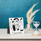 花婿介添人警告花婿。漫画おもしろい フォトプラーク (インサイチュ)