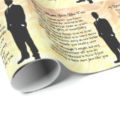 花婿介添人-クリーム色の絹 ラッピングペーパー (ロールコーナー)