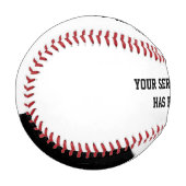 花婿介添人・グルームスマン招待状野球 野球ボール (正面左)